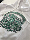 Green/White "Love" Hoodie